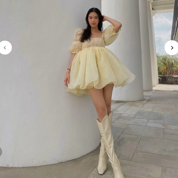 Selkie The Baby Banana Puff Dress - Picture 14 of 16